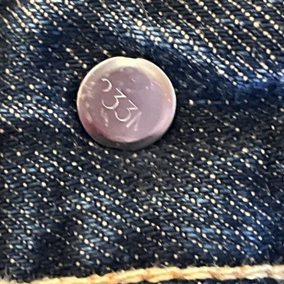 LEVI'S Big E Made In USA HESHER Regular Straight‎ Dark Blue Jeans 38x33 - Picture 8 of 11